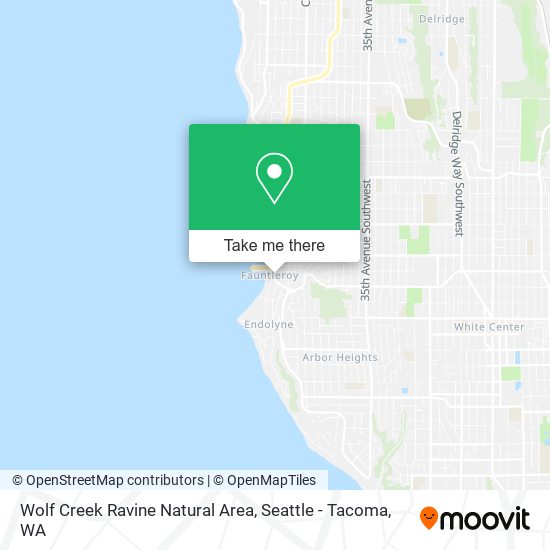 Wolf Creek Ravine Natural Area map