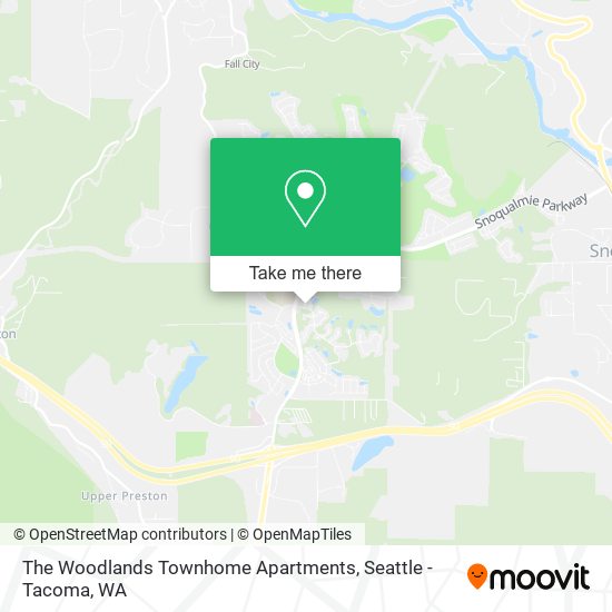 The Woodlands Townhome Apartments map