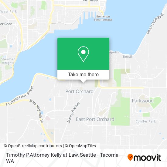 Timothy P.Attorney Kelly at Law map