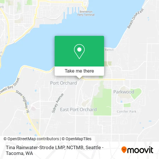 Tina Rainwater-Strode LMP, NCTMB map