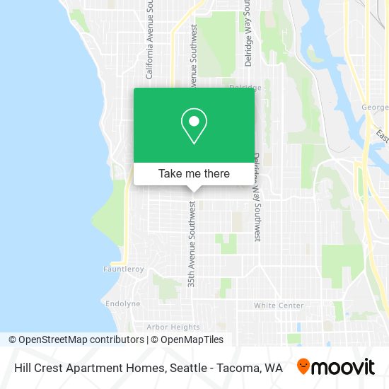 Hill Crest Apartment Homes map