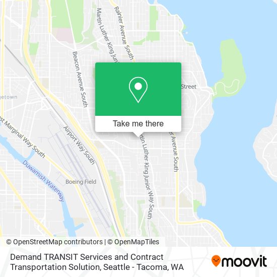 Mapa de Demand TRANSIT Services and Contract Transportation Solution