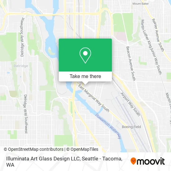 Mapa de Illuminata Art Glass Design LLC