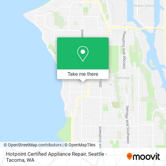 Mapa de Hotpoint Certified Appliance Repair