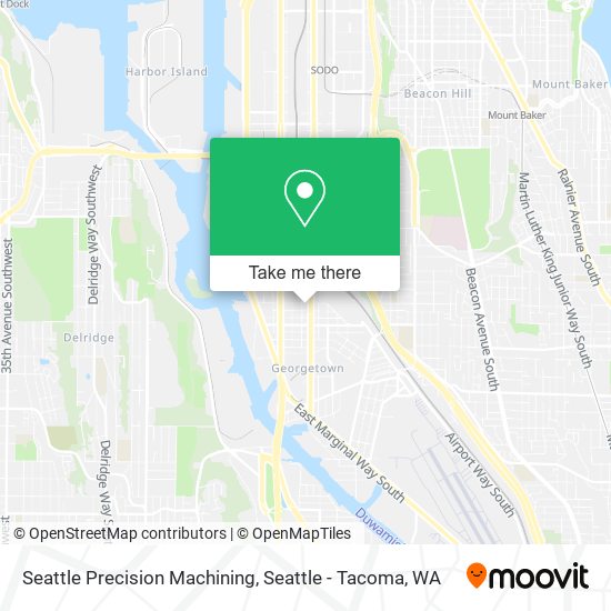 Mapa de Seattle Precision Machining