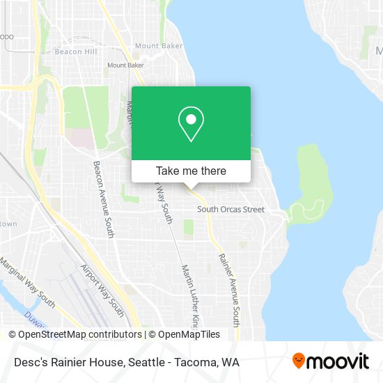 Desc's Rainier House map