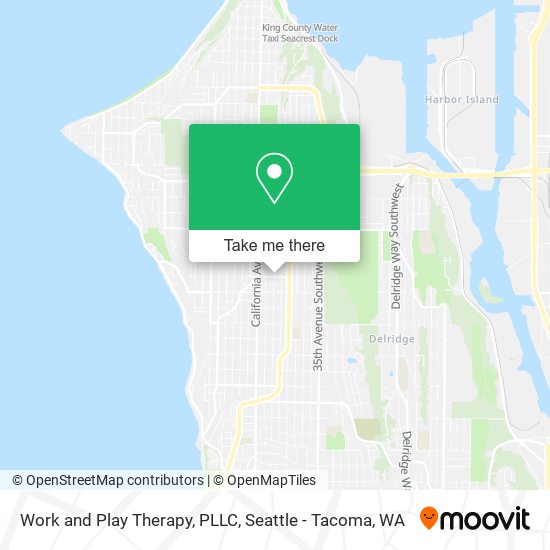 Mapa de Work and Play Therapy, PLLC