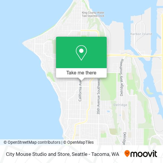 City Mouse Studio and Store map