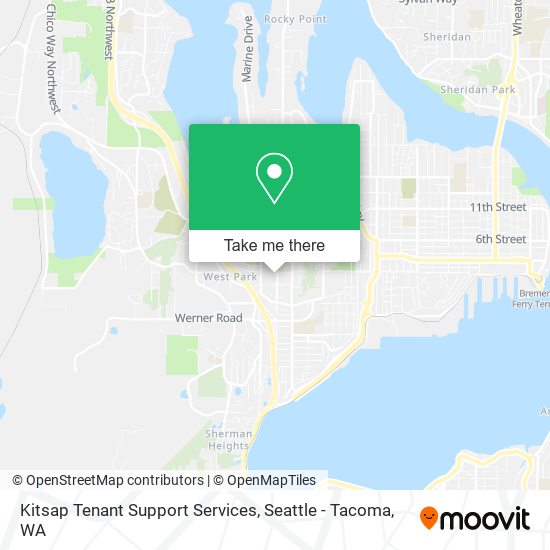 Kitsap Tenant Support Services map