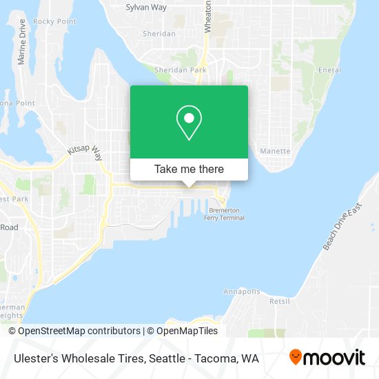 Mapa de Ulester's Wholesale Tires