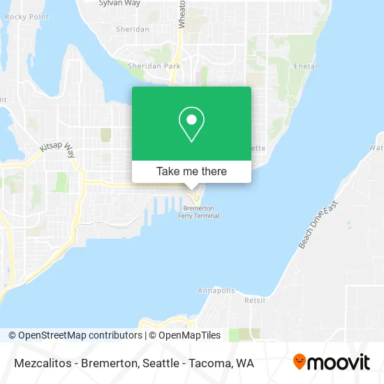 Mezcalitos - Bremerton map