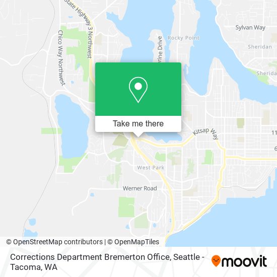 Corrections Department Bremerton Office map