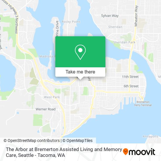 Mapa de The Arbor at Bremerton Assisted Living and Memory Care