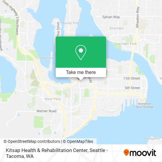 Mapa de Kitsap Health & Rehabilitation Center