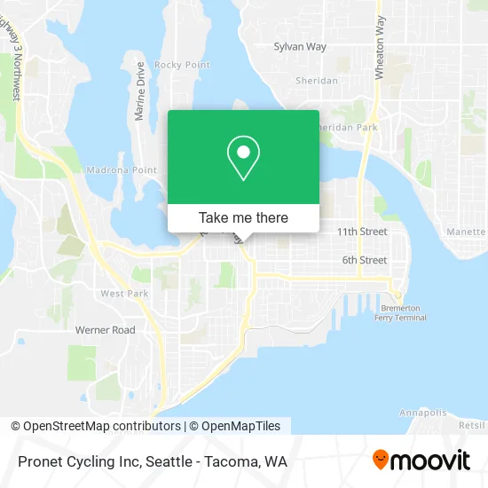 Mapa de Pronet Cycling Inc