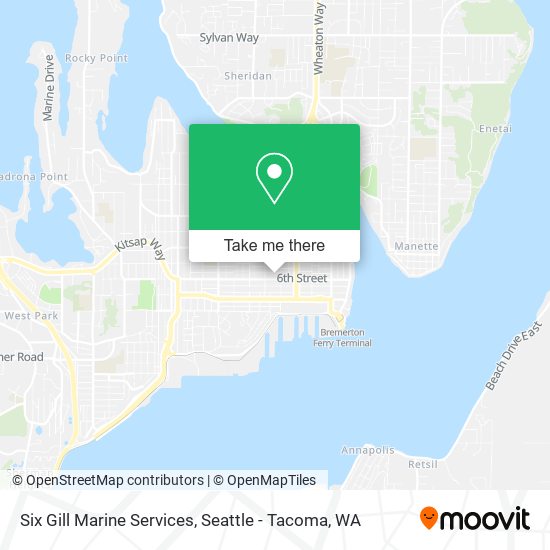 Six Gill Marine Services map