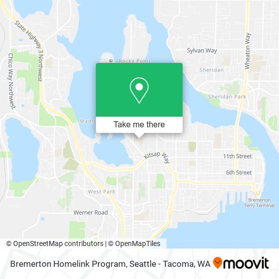 Mapa de Bremerton Homelink Program