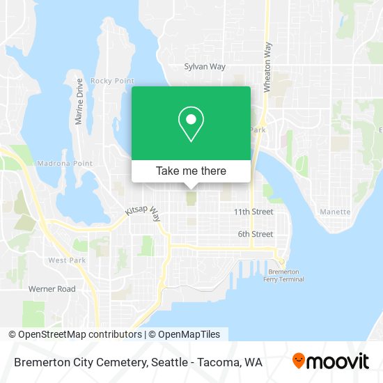 Bremerton City Cemetery map