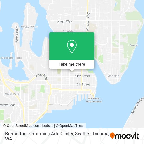Mapa de Bremerton Performing Arts Center