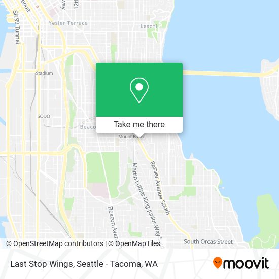 Last Stop Wings map
