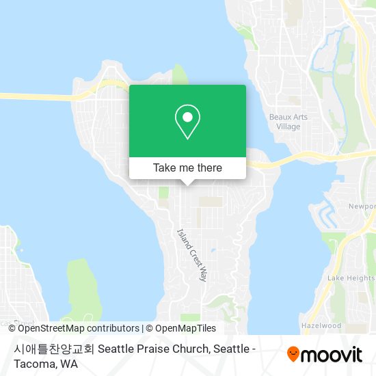 시애틀찬양교회 Seattle Praise Church map