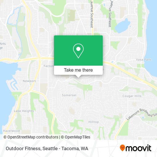 Mapa de Outdoor Fitness