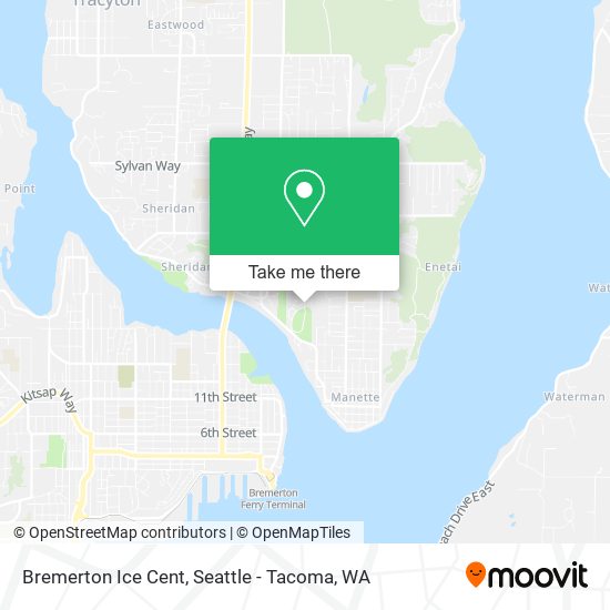 Bremerton Ice Cent map