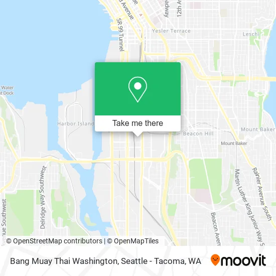 Bang Muay Thai Washington map
