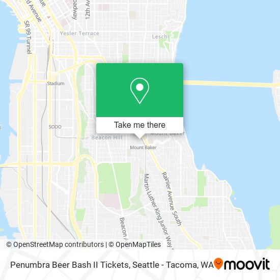 Mapa de Penumbra Beer Bash II Tickets