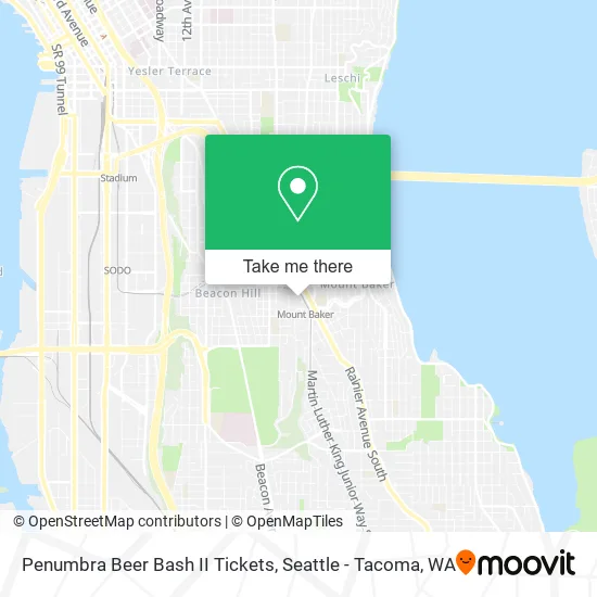 Mapa de Penumbra Beer Bash II Tickets