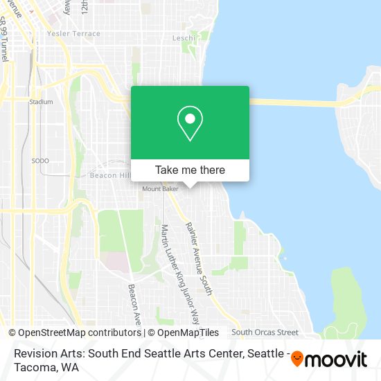 Mapa de Revision Arts: South End Seattle Arts Center