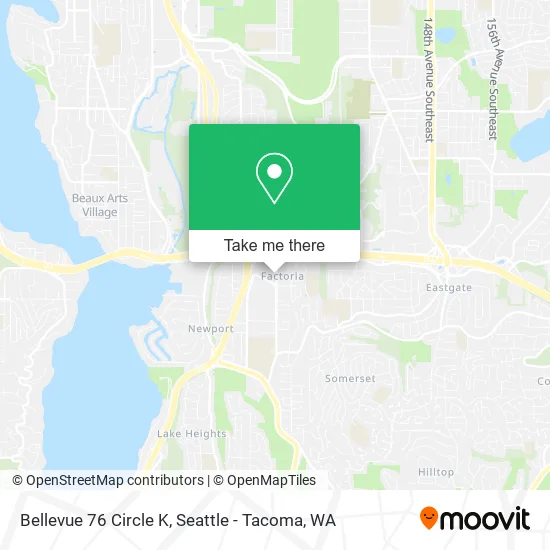Bellevue 76 Circle K map