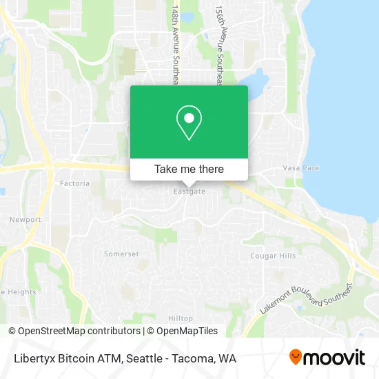 Mapa de Libertyx Bitcoin ATM