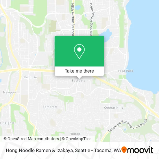 Mapa de Hong Noodle Ramen & Izakaya