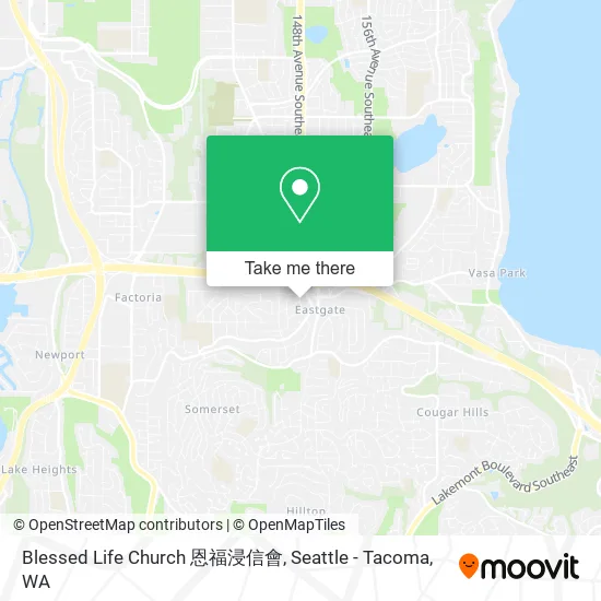 Mapa de Blessed Life Church 恩福浸信會