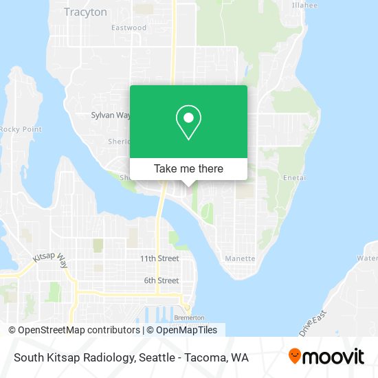 South Kitsap Radiology map