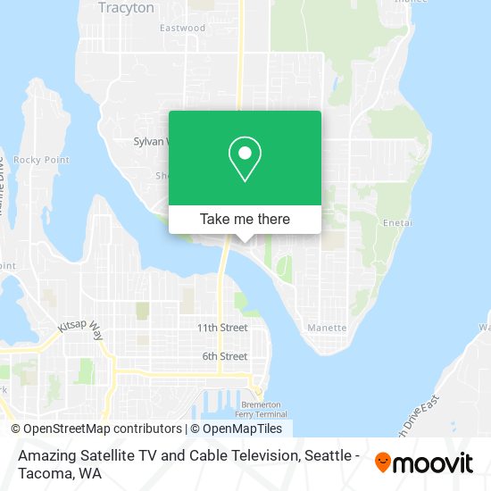 Amazing Satellite TV and Cable Television map