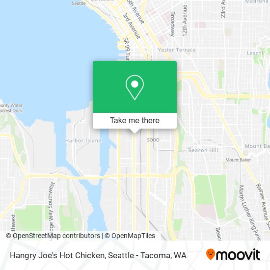 Mapa de Hangry Joe's Hot Chicken