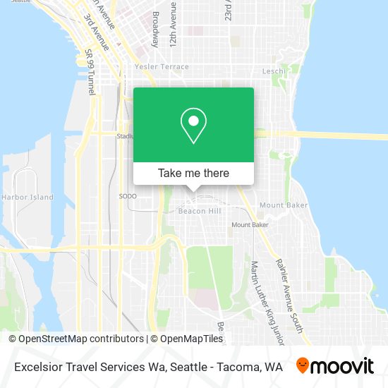 Mapa de Excelsior Travel Services Wa