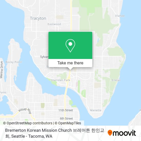 Bremerton Korean Mission Church 브레머튼 한인교회 map