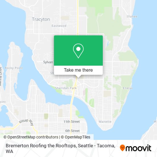 Bremerton Roofing the Rooftops map