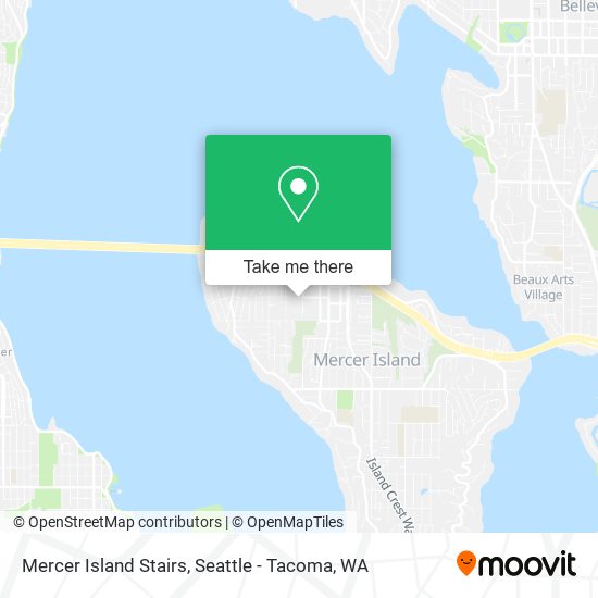 Mercer Island Stairs map