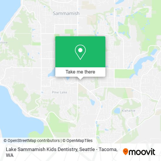 Lake Sammamish Kids Dentistry map