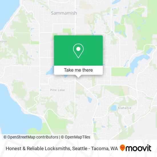 Honest & Reliable Locksmiths map