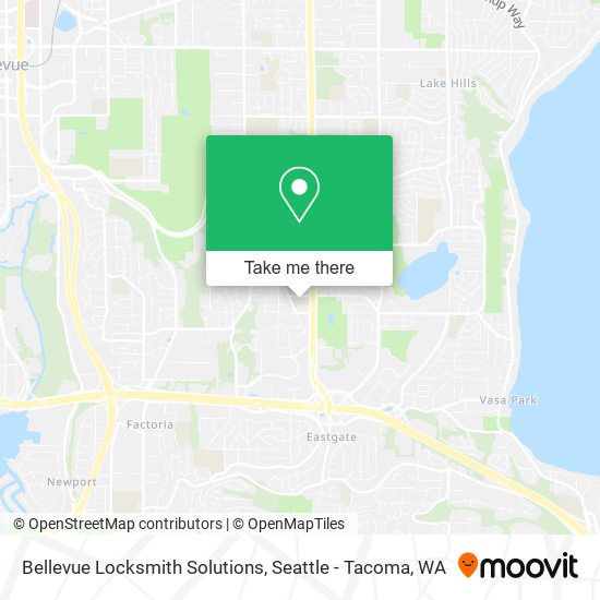 Bellevue Locksmith Solutions map