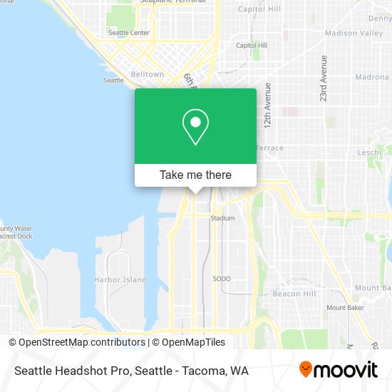 Mapa de Seattle Headshot Pro