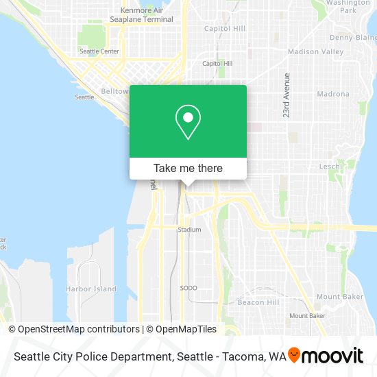 Seattle City Police Department map