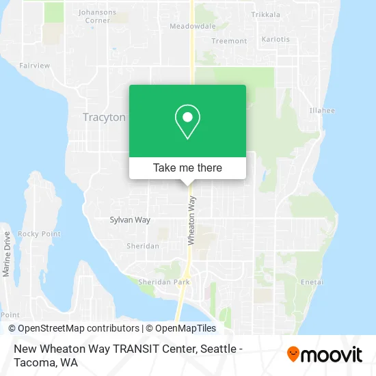 Mapa de New Wheaton Way TRANSIT Center