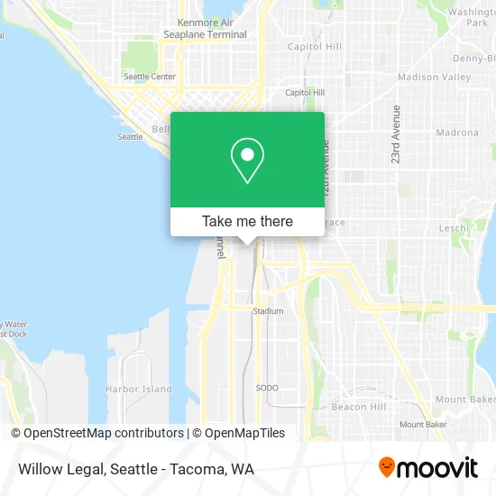 Mapa de Willow Legal