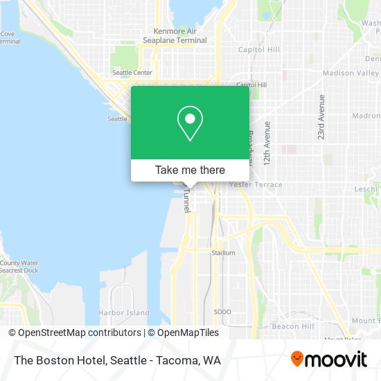 The Boston Hotel map